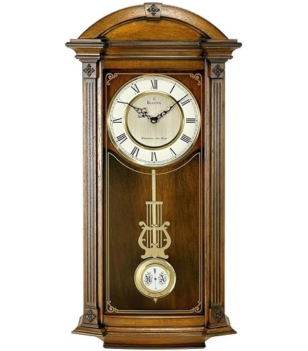 Amazon.com: Seiko Gold Tone & Arched Wall Clock with Pendulum and
