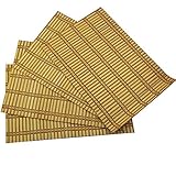 Bamboo Placemats Natural environmentally friendly bamboo Attractive appearance Decoration for your table dining Universal appointment - Dimensions: 12