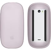 kwmobile Silicone Cover Compatible with Apple Magic Mouse 1/2 Cover - Soft Mouse Protector Grip - Lavender
