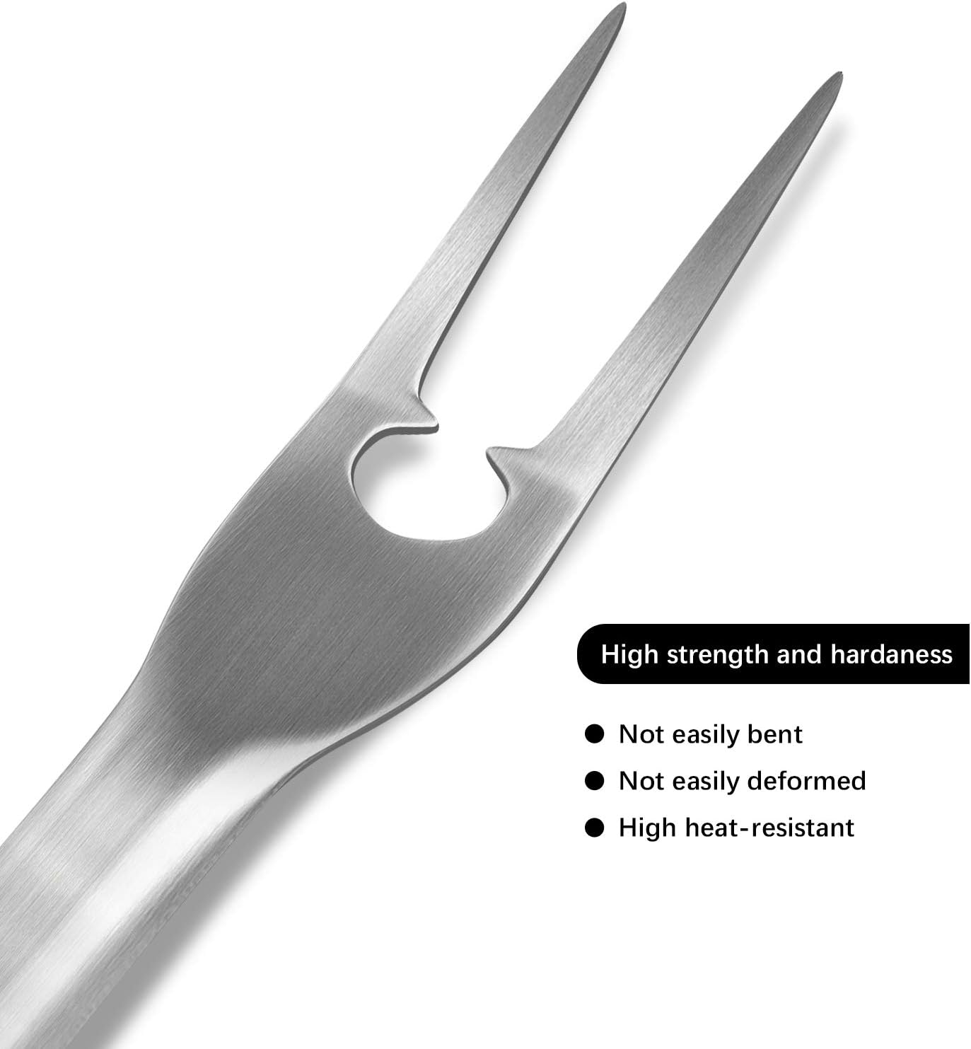 Rwm BBQ Grill Tool Set - Heavy Duty Extra Thick Stainless Steel Grill Utensil Set, Spatula, Basting Brush, Fork & Tongs Perfect BBQ Grilling Accessories, Gift Box Package : Garden & Outdoor