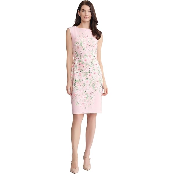 Kasper Womens Crepe Colorblock Sheath Dress Pink XS, Pink/Green at Amazon  Women's Clothing store