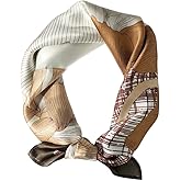 MEISEE 100% Mulberry Silk Scarfs Small Square Scarf 21" x 21" Neck Scarf Breathable Lightweight for Women Gift Packed