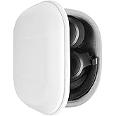 Geekria Shield Headphones Case Compatible with JBL Tune 770NC/760NC/720BT/710BT, Live 500BT, Tour ONE M3 and More, Replacement Hard Shell Travel Carrying Bag with Cable Storage (White)