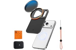 K&F CONCEPT Double-sided Magnetic Lens Filter Mount Adapter with 58mm Variable ND2-32 Filter, Compatible with iPhone 17 Pro Max and 58mm Threaded Filters, VND filter Compatible with iPhone camera lens