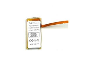 M MCMCONCEPTS MCMConcepts Replacement Battery 850mAh Thin for Apple iPod Classic/Video 30GB 60GB 80GB 120GB 160GB