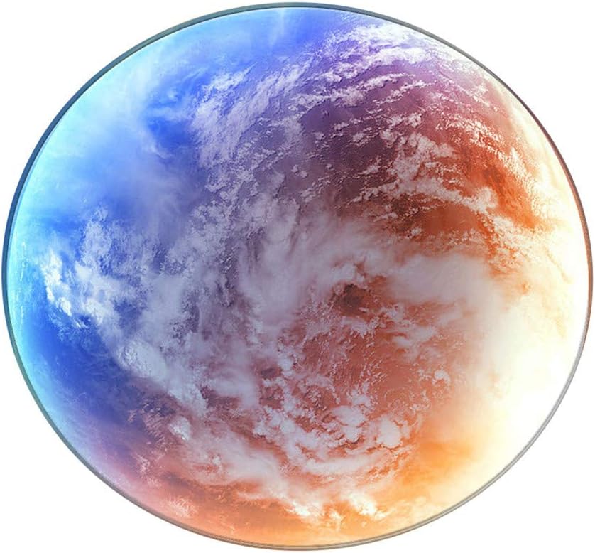 ZEELIY Planetary Round Rug Area Rugs Mat Rug Living Room Bedroom Carpet Area Rugs (Multicolor)