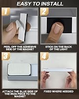 KALAHOL Under Cabinet Lights 4 Pack USB Motion Sensor 4 Modes Cold White view 6