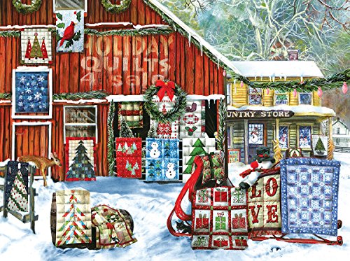 Holiday Quilts 1000 Piece Jigsaw Puzzle by SunsOut