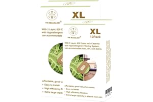 YH MAIALAN 12Pack Replacement Oreck XL Vacuum Bags, Filter Type CC oreck vacuum cleaner bags. Fits All Oreck XL oreck Upright Vacuums Cleaner - Replaces Part CCPK80H, CCPK80F, CCPK8DW (green)