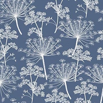 Cow Parsley Print Dandelion Seeds Floral Wallpaper Amazon Co Uk Handmade