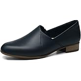 TALENAVA Women's Classic Comfort Dress Shoes Casual Leather Loafers Flats Cute Versatile Slip-Ons Everyday Work Shoes