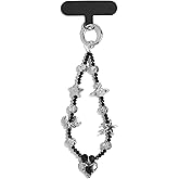 cioatu Cute Phone Wrist Strap Chic Beaded Cellphone Lanyard with Tether Tab Phone Charm Grip Strap for PhoneBag Purses Keys