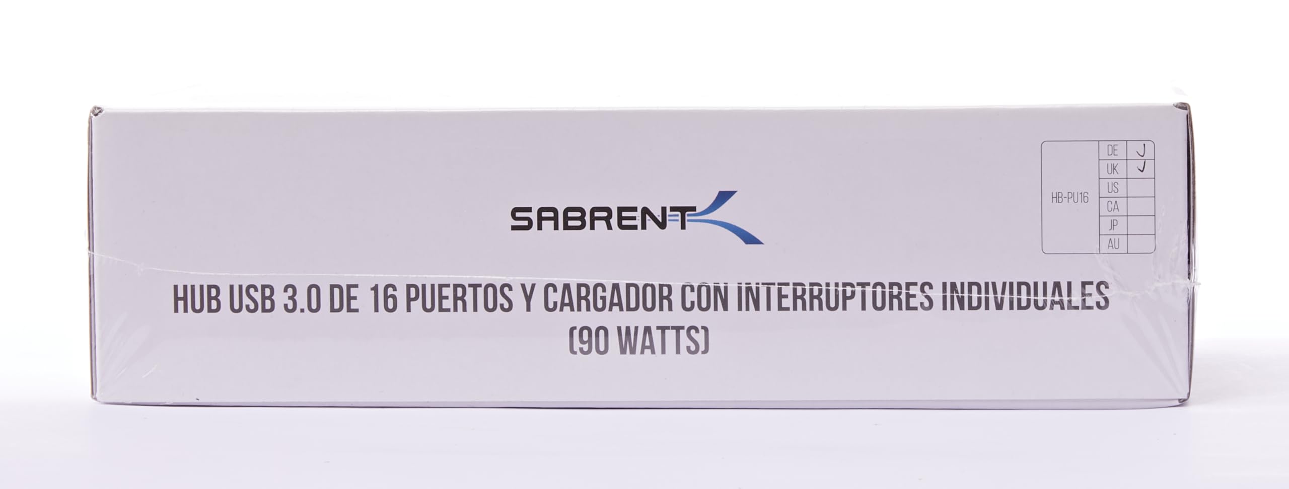SABRENT 16-Port USB 3.0 Data Hub and Charger with Individual Power Switches, 90W High-Power Output (HB-PU16)