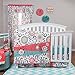 Trend Lab Waverly Baby Pom Pom Play Decorative Pillow, Coral/Teal/Yellow