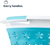 LIVIVO 17L Collapsible Laundry Basket with Handles Turquoise view 5