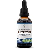 Secrets of the Tribe Red Sage Tincture Alcohol-Free Extract, Red Sage (Salvia Miltiorrhiza) Dried Root Tincture Supplement 2 oz
