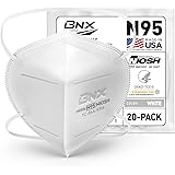 AccuMed BNX N95 Mask NIOSH Certified MADE IN USA Particulate Respirator Protective Face Mask (20-Pack, Approval Number TC-84A
