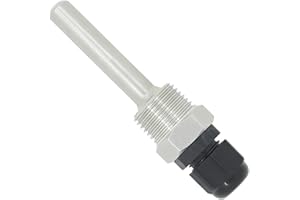 OTOMATICO 10mm ⌀ - 1/2 inch thermowell weldless Stainless Steel 304 for Beer fermenter ds18b20 pt100 Homebrew Boiler 30 50 100 150 200 300 400 500mm (50mm)