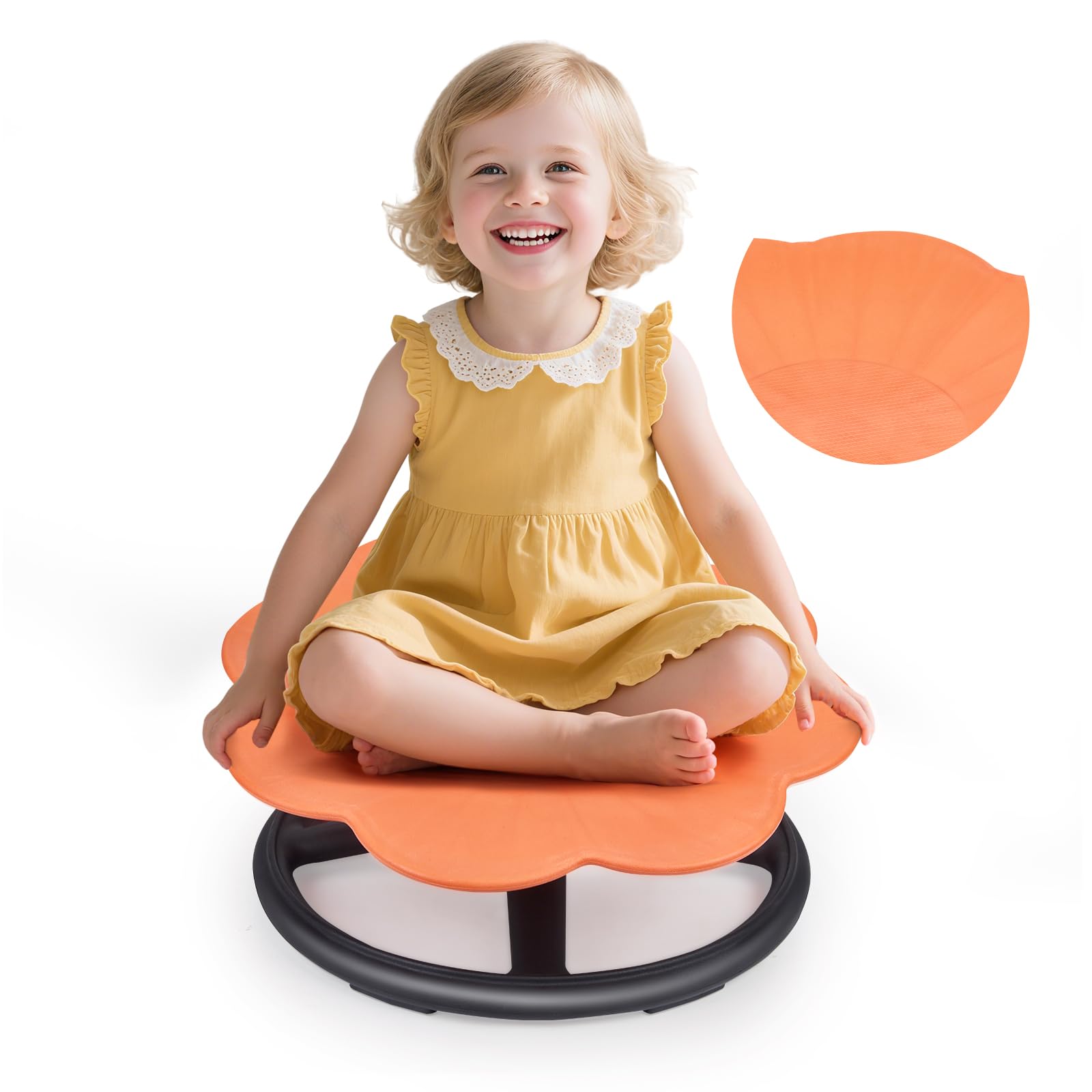 Sensory Spinning Chair for Kids, 360° Spinning Chair for Autism, Sit and Spin Seat, Swivel Chair for ADHD Autistic Children, Training Body Coordination, Special Needs Sensory Activity Toys, Ages 3-12