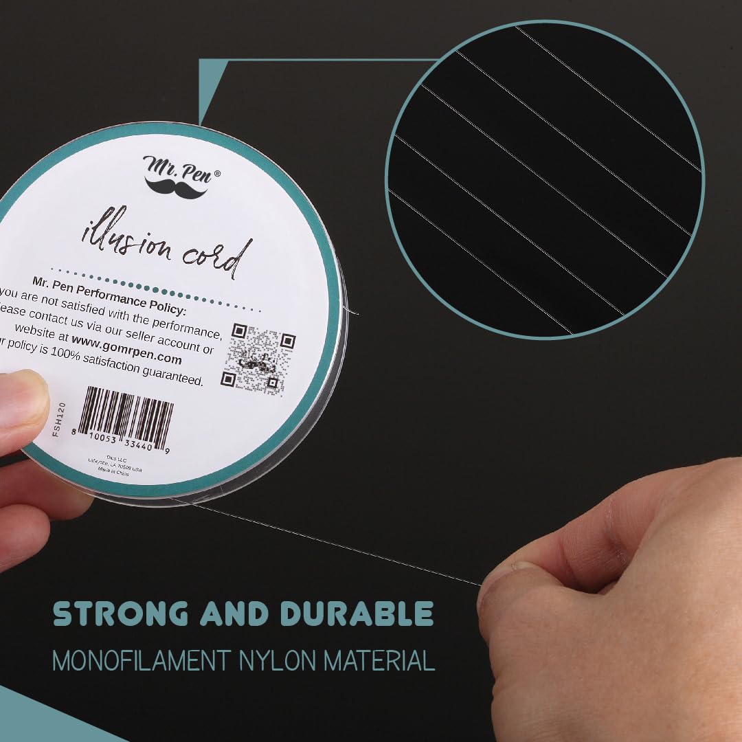 Mr. Pen 218 Yard Nylon Fishing Line, Clear String for Hanging