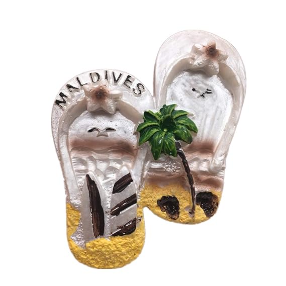 Imanes de refrigerador de resina 3D divertidos Maldivas City ...