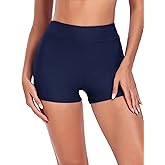 Colloyes Women's Swim Board Shorts Swimming Bottoms High Waisted Tummy Control Swimsuits Beach Shorts Bathing Trunks