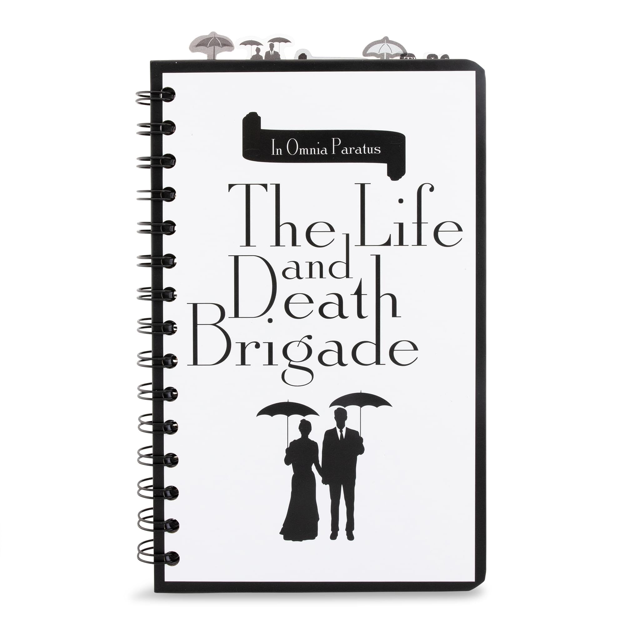 Silver Buffalo Gilmore Girls Life and Death Brigade 5-Tab Spiral Notebook With 75 Sheets