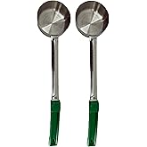 Stainless Steel Portion Control Serving Spoon - Pack of 2 (4 oz. Solid)