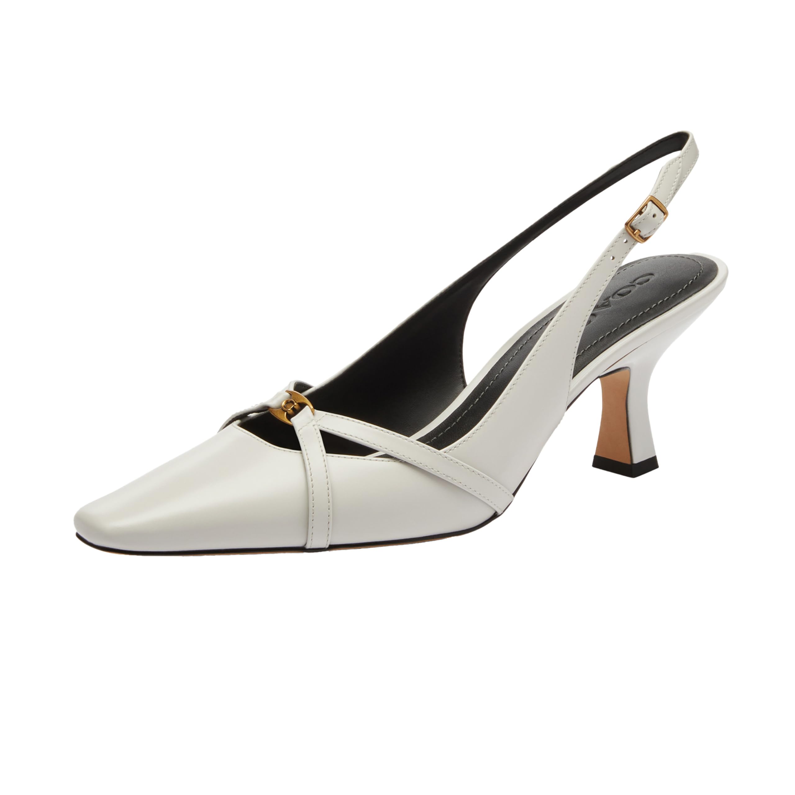Coach Women’s Rowyn Slingback Pump, Optic White, 7