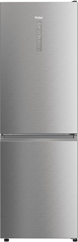 Haier 2d 60 series 3 hdw3618dnpk - geladeira combi, funções inteligentes, conexão wifi, motor inversor, gaveta de zona de umidade, total no frost, suporte para garrafas, largura 60cm, 341l, iluminação led, aço inoxidável