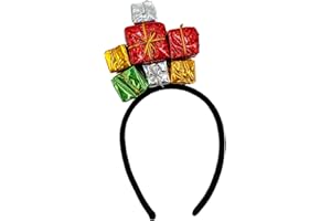 Needzo Colorful Christmas Headband, Festive Holiday Party Accessory for Women or Girls, One Size Fits Most