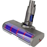 Replacement Soft Roller Cleaner Head Compatible with Dyson V6, DC58, DC59, DC61, DC62, DC74 Cordless Vacuum Cleaner, Hard Floor Attachment with Headlights (for A&amp;B interface)