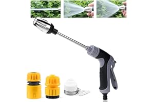 High-Pressure Washer Nozzle for Garden Hose, Fits Any Standard Hose, 360° Rotation, Suitable for Three Spray Modes, Heavy-Dut