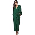 Women's Soft Robes Long Bath Robes Full Length Kimonos Sleepwear Dressing Gown,Solid Color