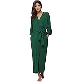 Women's Soft Robes Long Bath Robes Full Length Kimonos Sleepwear Dressing Gown,Solid Color
