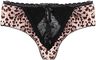 string léopard femme