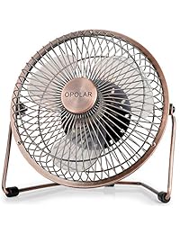 Ventilador de escritorio OPOLAR, ajuste de dos velocidades, rotación de 360 ° 6 pulgadas