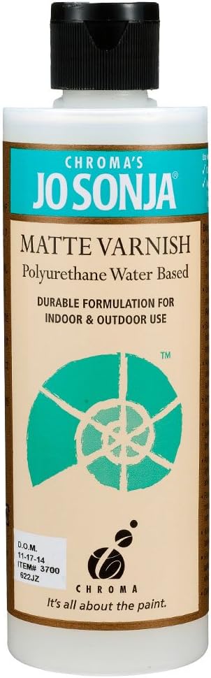 CHROMA ACRYLICS 3700 JO SONJA MATTE VARNISH POLYURETHANE 8.4OZ