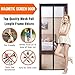 YINXN Reinforced Magnetic Screen Door with Lightweight Mesh Curtain Full Frame Velcro Ultra Seal Magnets Shut Automatically Fits Door Up to 39 x 83-inch Max