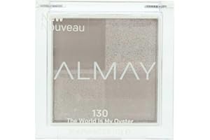 Almay Eyeshadow Palette, Longlasting Eye Makeup, Single Shade Eye Color in Matte, Metallic, Satin and Glitter Finish, Hypoallergenic, 130 The World Is My Oyster, 0.1 Oz