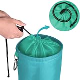 Vicloon Large Clothespin Bag with Drawcord and Hook Blue view 5