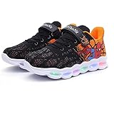 Kids Spider-Man Light-up Shoes Breathable Soft Bottom Flash Sneakers