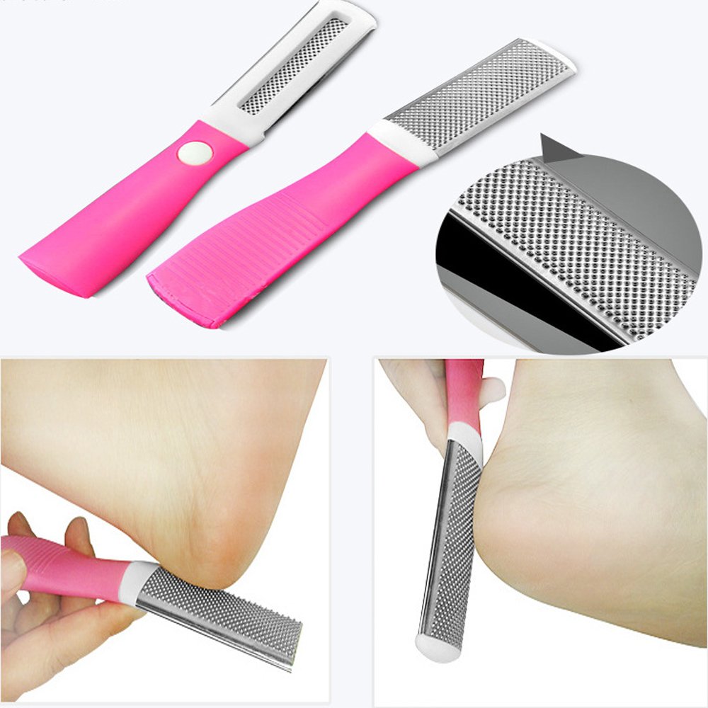 Foot Scrubber Heel Scrapper Callus Remover Eliminator Calusses Shaver for Dead Skin Pedicure Rasp Foot File 10 Blades : Beauty