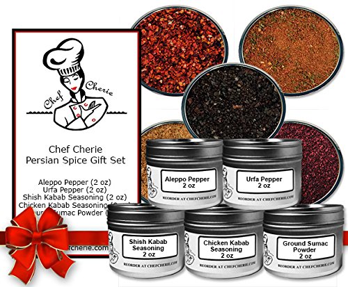 Chef Cherie's Persian Spice Gift Set-Contains 5 x 2 oz. Tins ..