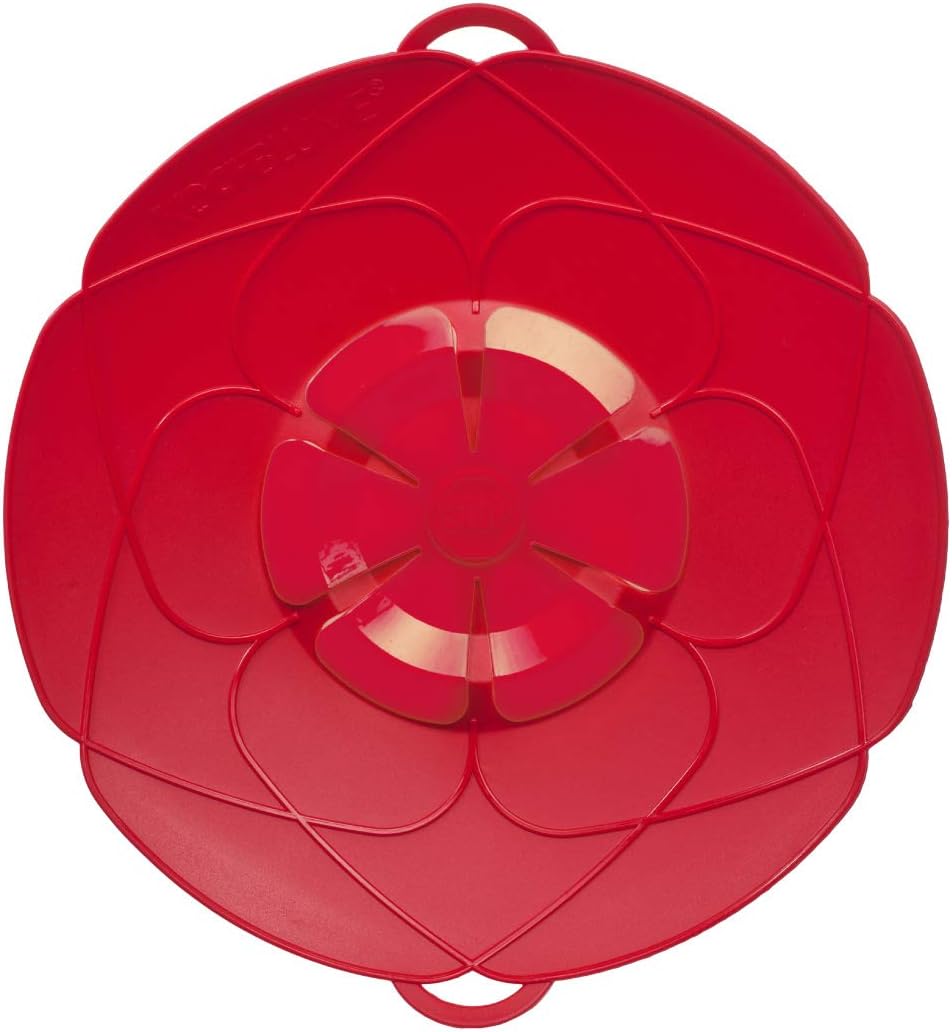 Bunte Kochblume Flower Lid M 29x29x3 cm red, Mittel Q 29 cm 14-24 cm