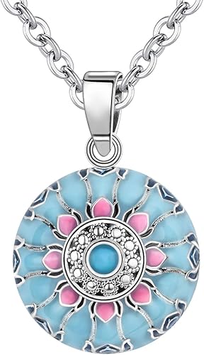 Aeonslove Collier Femme Collier Bola De Grossesse Avec Chaine Pendentif Musique Carillon Bell Pour Maman Fille Amie Bijoux Personnalises 114cm Amazon Fr Bijoux