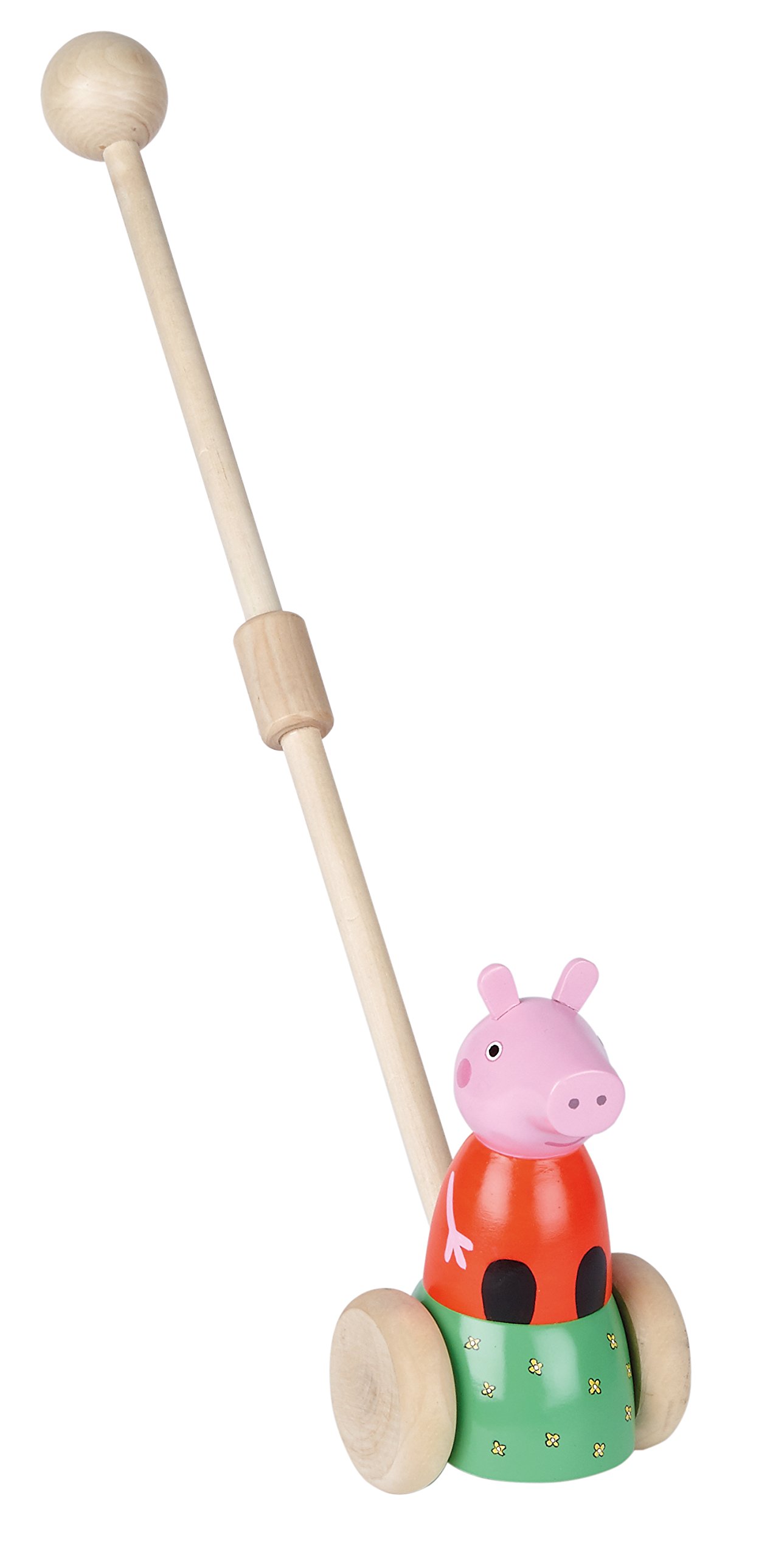 Milly & Flynn Peppa Pig Wooden Push-Along Toy
