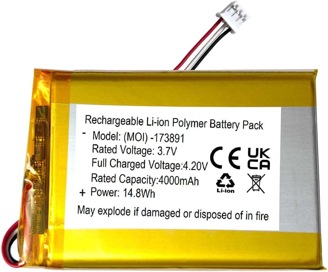 Photo 1 of XINLANTECH 4000mAh 3.7v Battery Replacement for HelloBaby HB6550 / HB6560 5" Screen, HB6081 720P 5.5'' Screen, HB6250 /HB6351 6” Screen Video Baby Monitor