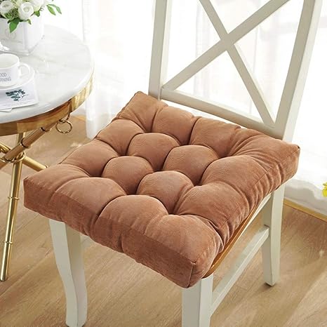 Amazon 可愛い 座布団 クッション チェア用 シートクッション ふわふわ 50 50 2 秋冬 低反発 クッション いす用 夏も快適 食卓テーブル用 仕事 洗える 2枚セット 四季通用 座り心地快適 クッション 椅子用 無地 厚手 カラー クッショ テーブルクロス オンライン通販