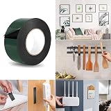 Xrkuu Double Sided Foam Tape 50mm x 10m Heavy Duty Black Mounting Tape view 6